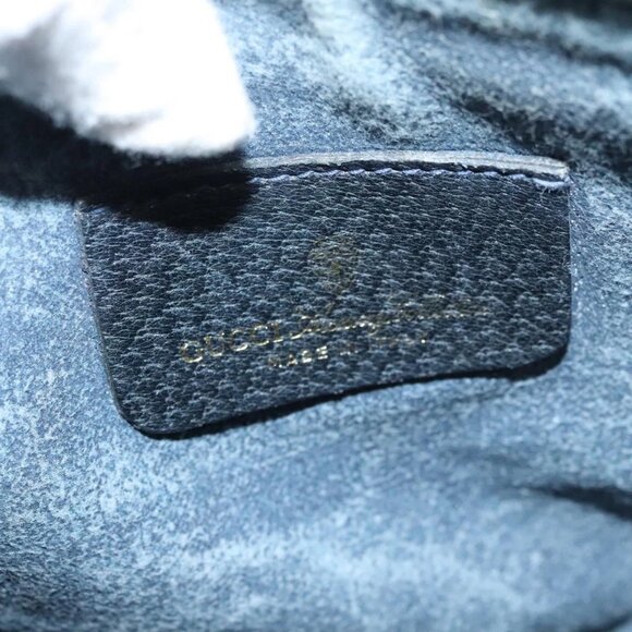 GUCCI GG Supreme Shoulder Bag PVC Navy Gold 39 02 026 Auth ep8170 - Picture 12 of 16